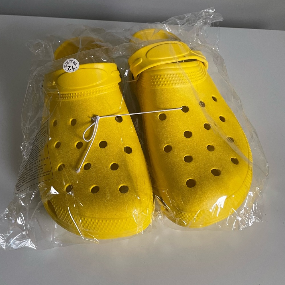 Yellow Mike’s Lemonade Clogs - Size 12